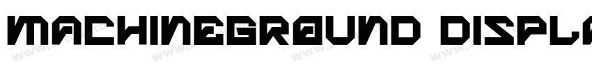 MachineGround Displa字体转换